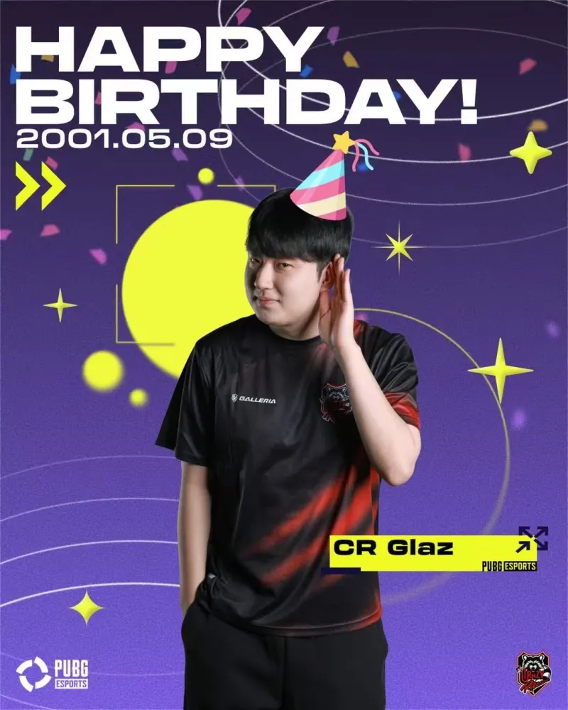 AG体育官方网站-PUBG赛事韩国社媒更新:祝Glaz与innate生日快乐